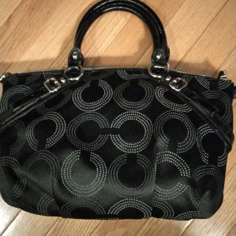 - - Coach Madison dotted art Sophia satchel